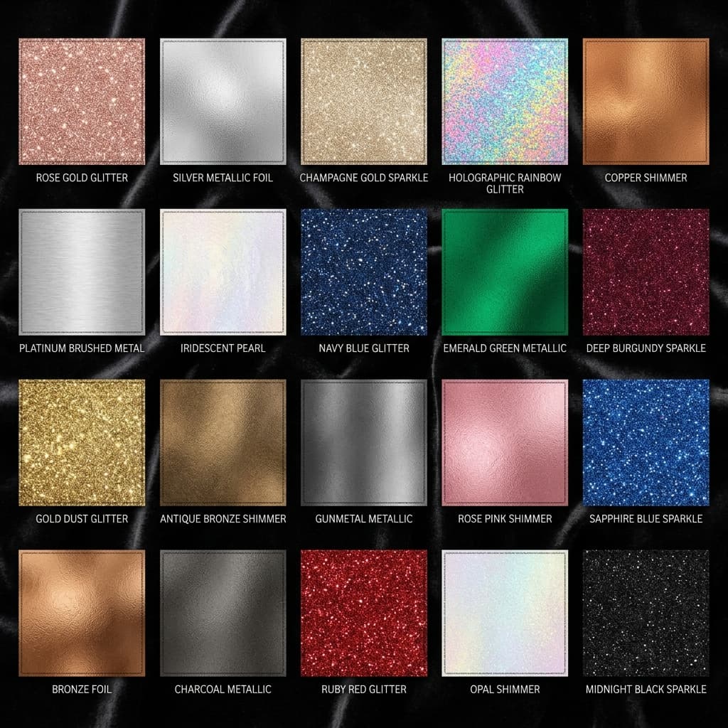 Glitter & Metallic Backgrounds — 20 Papers