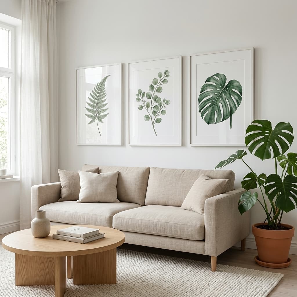 Minimalist Botanical Gallery Wall Set