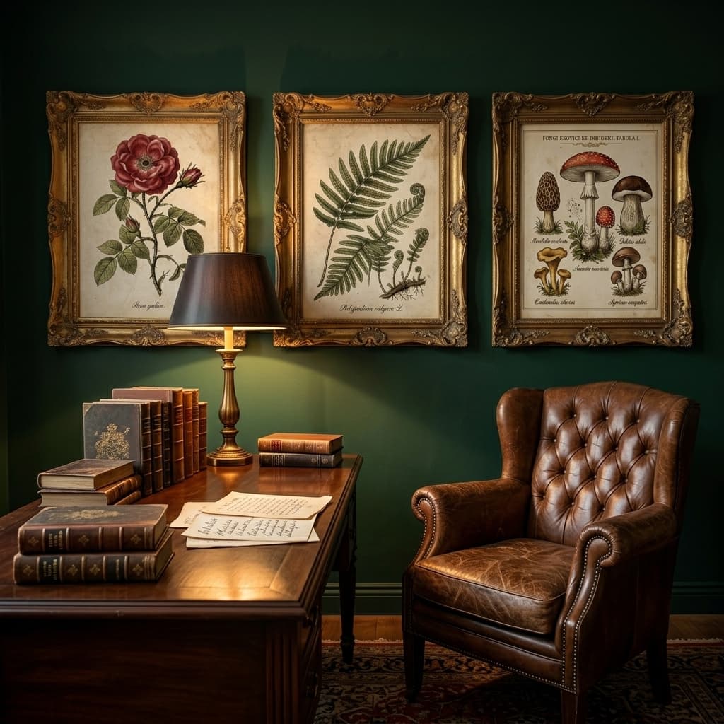 Vintage Botanical Illustration Set — 6 Prints